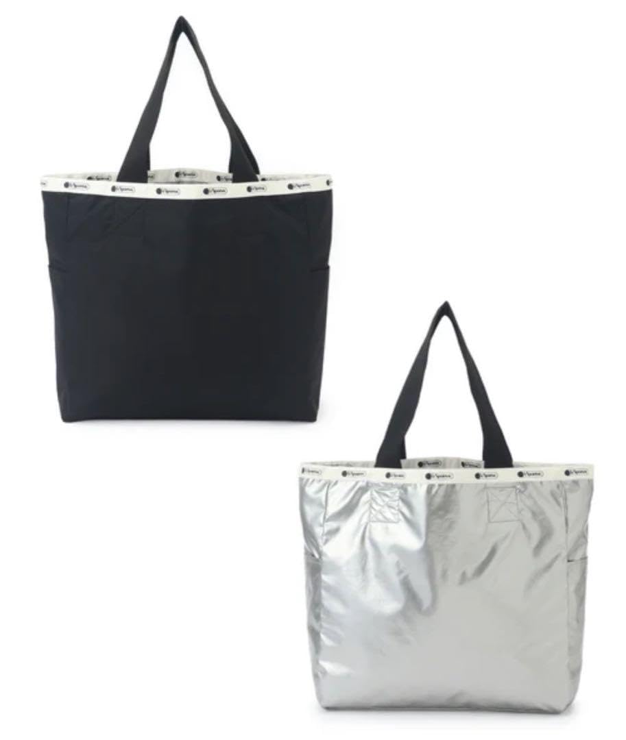 アダムエロペ × レスポートサック リバーシブルトート /シルバー/ブラック